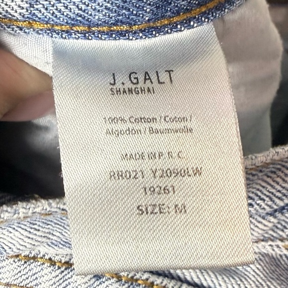 J. Galt Shanghai Womens Jeans Light Wash Cotton Denim Zipper Fly size M - Picture 3 of 10